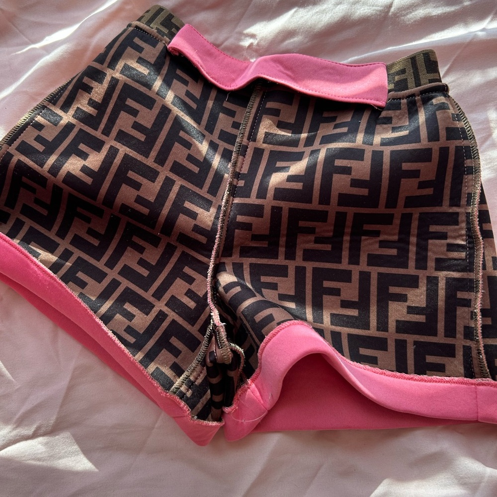 FENDI KIDS reversible shorts 18 months